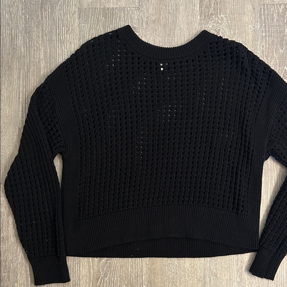 Old Navy Black Textured Women's Sweater